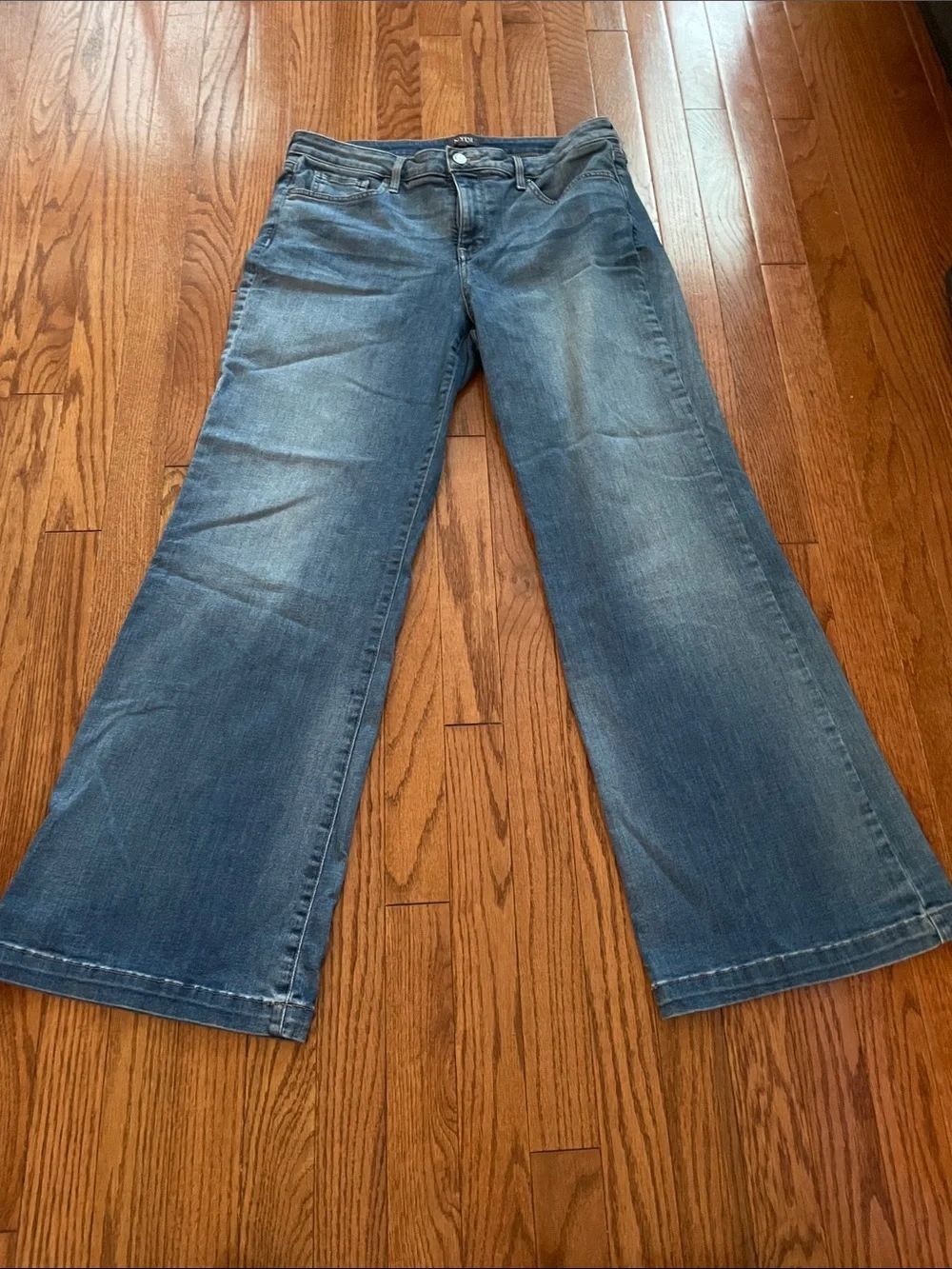 NYDJ Medium Wash Flare Leg Trousers Jeans Sz 12